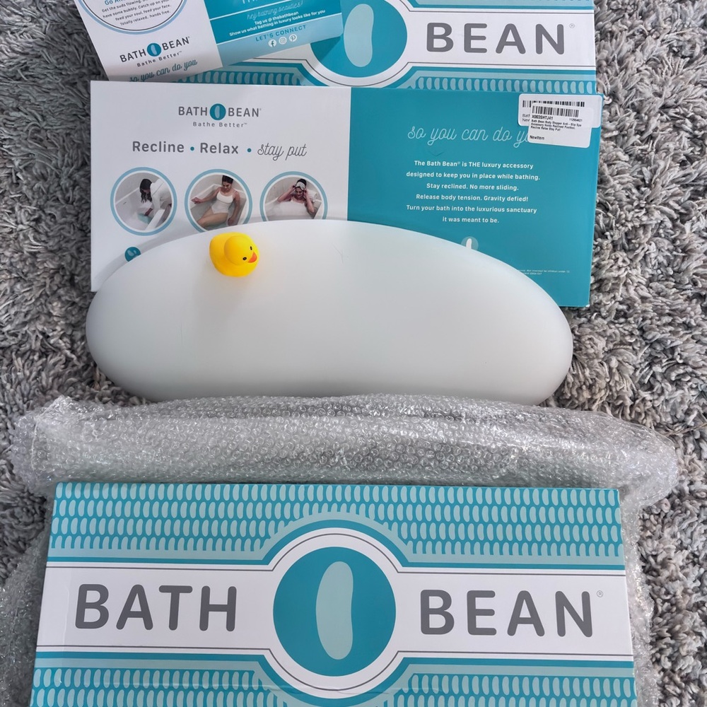 BATH BEAN-Bath Body Stopper (in Blue or in White)